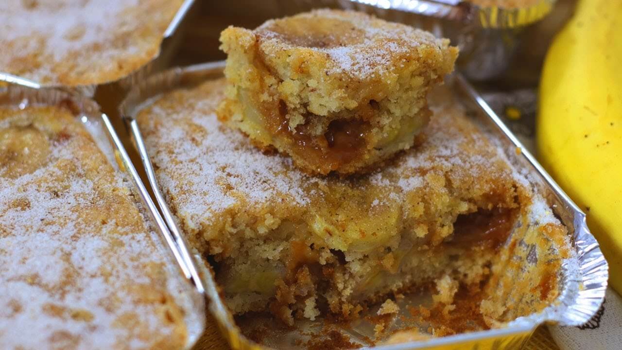 Bolo na Marmita Sabor Banana