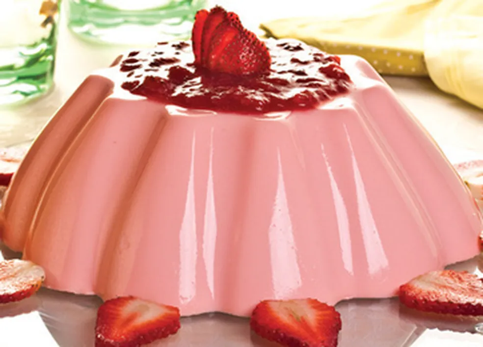 Flan de Morango